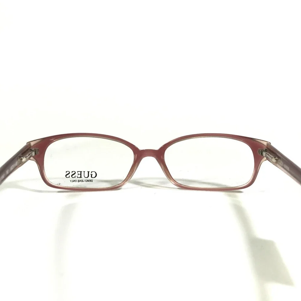 Guess Eyeglasses Frames GU1047 RO Pink Rectangular Full Rim 50-17-145
